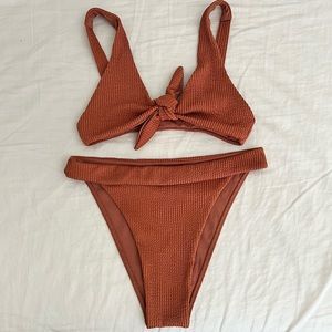 Monday Swimwear Clay Crinkle set
